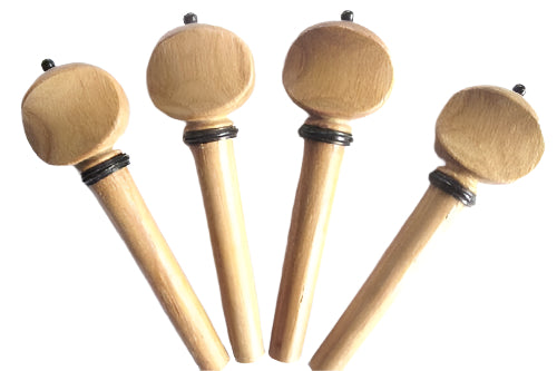 Violin pegs-Swiss-Teak-ebony trimme