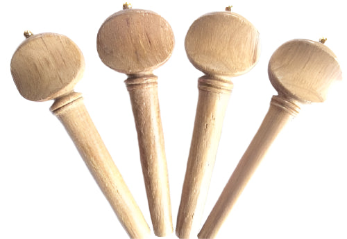 Violin pegs-Swiss-Teak-gold pin