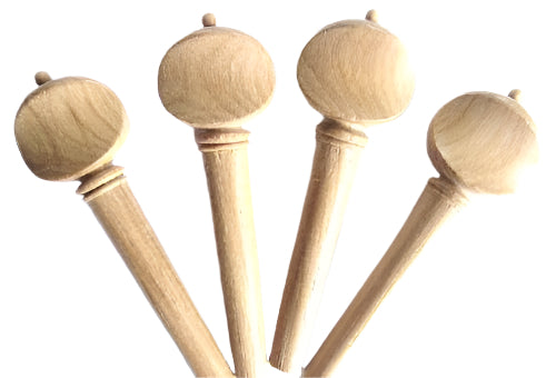 Violin pegs-Swiss-Teak-white pin