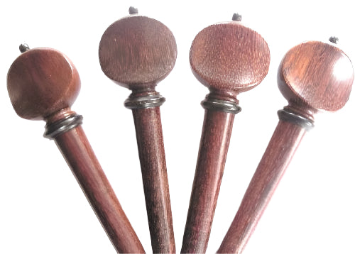 Violin pegs-Swiss-Tetul-Ebony trimme
