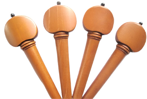 Violin pegs-winterling-Boxwood-white pin and collar