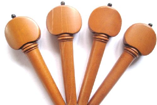 Violin pegs-winterling-Boxwood-white pin and collar