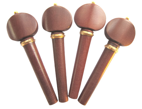 Violin pegs-winterling-Crabwood-gold trimme