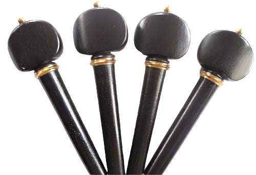Violin pegs-Winterling-Ebony-gold collar gold pin