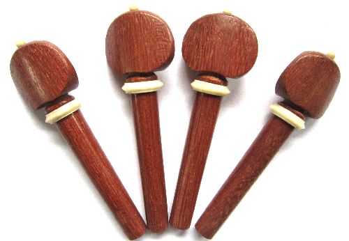 Violin pegs-Winterling-Mahogany-white trimme