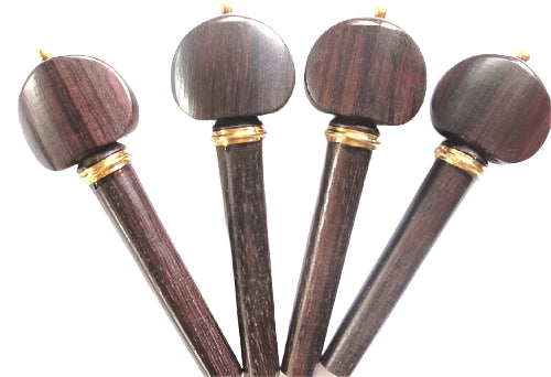Violin pegs-Winterling-Rosewood-Gold