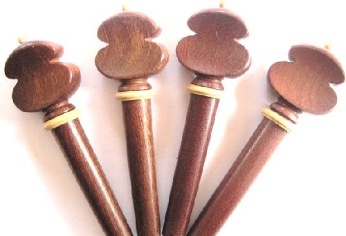 Violin pegs-Zans-Crabwood-White trimme