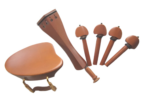 Violin fitting set- boxwood-ebony trimme