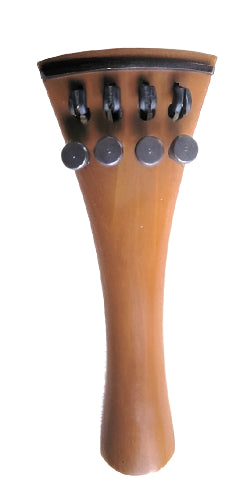 Viola tailpiece-French-"Schmidt tailpiece"-Boxwood-125mm-4 tuners