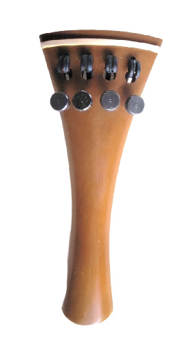 Viola tailpiece-French-"Schmidt tailpiece"-Boxwood-white saddle-4 tuners-120mm