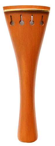 Violin tailpiece-French-Boxwood-gold saddle