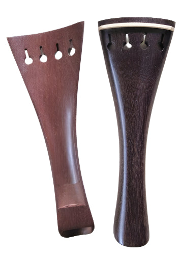 Violin tailpiece-French-Crabwood-white saddle hollow-10.8