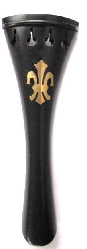 Viola tailpiece-French-Ebony- fleur de lys