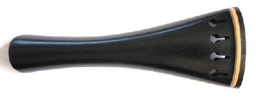 Violin tailpiece-French-Ebony-white saddle-114mm