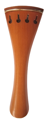 Violin tailpiece-French-Mountain Mahogany-gold saddle