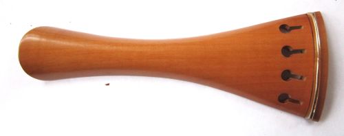 Violin tailpiece-French-Mountain Mahogany-gold saddle