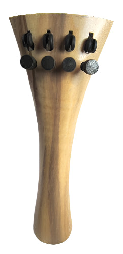 Violin tailpiece-French-Olive-"Schmidt Tailpiece"-no saddle-4 tuner