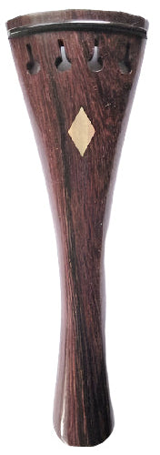 Violin tailpiece-French-Rosewood-Brass diamond