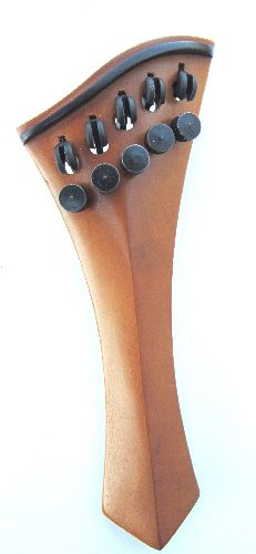 Violin tailpiece-"Schmidt Harp-style"-boxwood-5 strings-5 tuners