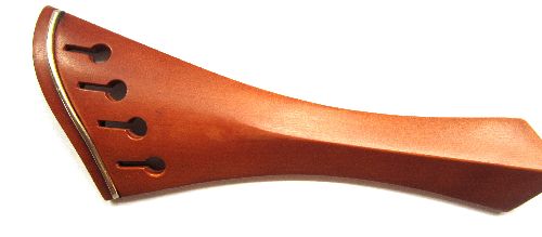 Viola tailpiece-"Schmidt Harp style"-Boxwood-gold saddle-135mm