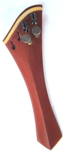 Violin tailpiece-"Schmidt Harp-style"-Boxwood-white saddle-2 tuners