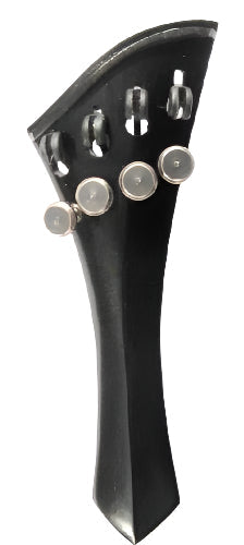Viola tailpiece-"Schmidt harp style"-Ebony-4 tuners