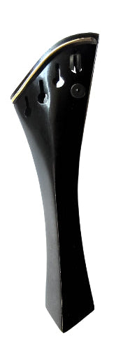 Violin tailpiece-"Schmidt harp-style"-ebony-1tuner-gold saddle