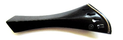 Violin tailpiece-"Schmidt harp-style"-ebony-1tuner-gold saddle