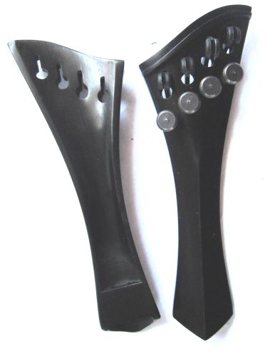 Violin tailpiece-"Schmidt harp-style"-Ebony-4 tuners-hollow