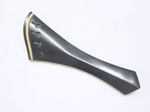 Violin tailpiece-"Schmidt harp style"-Ebony-White saddle