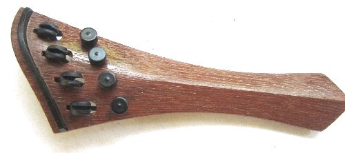 Violin tailpiece-"schmidt harp-style"-Mahogany-4tuner