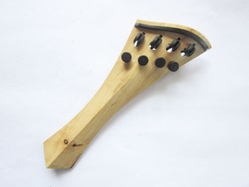 Violin tailpiece-"Schmidt Harp-style"-Italian Olive wood-4 tuners