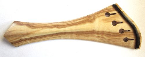 Violin tailpiece-"Schmidt Harp-style"-Olive wood
