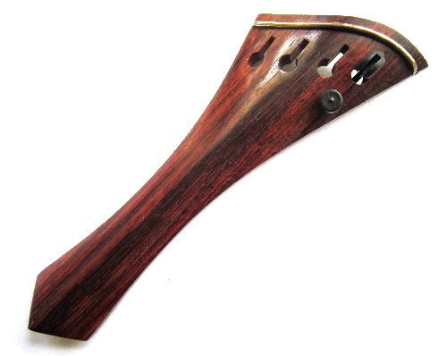 Violin tailpiece-"Schmidt Harp-Style"-Rosewood-gold saddle-1 tuner