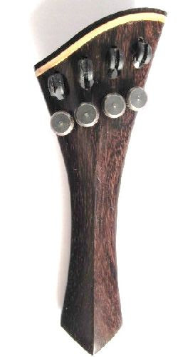 Violin tailpiece-"Schmidt Harp-style"-Rosewood-White saddle-4tuners