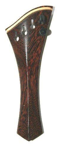 Violin tailpiece-"Schmidt Harp-style"-Tetul-white saddle-1 tuner