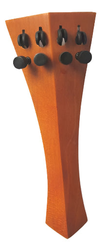 Violin tailpiece-Hill-"Schmidt tailpiece"-Boxwood-no saddle-4 tuners