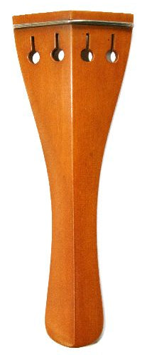Violin Tailpiece-Hill-Boxwood- Silver saddle