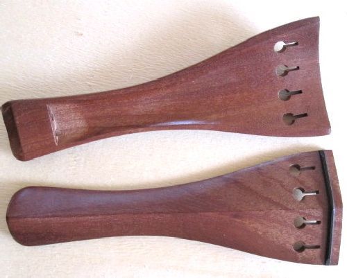 Violin tailpiece-Hill-Crabwood-ebony saddle-hollow