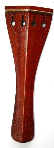 Violin tailpiece-Hill-Mahogany-gold saddle