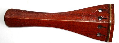 Violin tailpiece-Hill-Mahogany-gold saddle