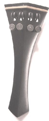Violin Tailpiece-Hill-Ebony-White  Saddle-4 tuners-110mm