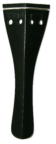 Violin tailpiece-Hill-Ebony-Silver saddle