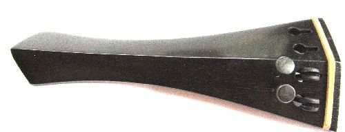 Violin tailpiece-Hill-"Schmidt tailpiece"-Ebony-white saddle-2 tuners- hollow