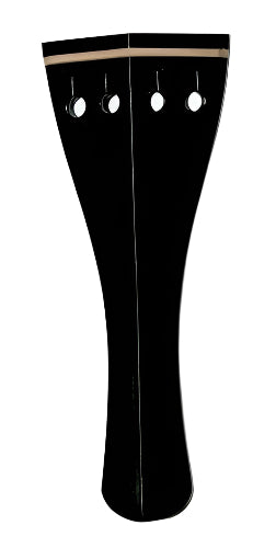 Violin Tailpiece-Hill-Ebony-white saddle 114mm