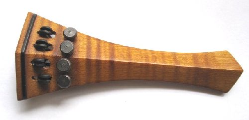 Viola tailpiece-Hill-"Schmidt" model-boxwood-flamed-4 tuner