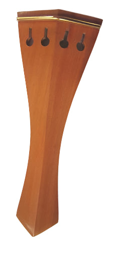 Violin tailpiece-Hill-"Schmidt tailpiece"-Mountain Mahogony-gold saddle