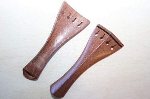 Violin tailpiece-Hill-Mahogany-ebony saddle-hollow