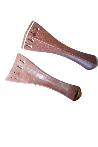 Violin tailpiece-Hill-Mahogany-white saddle-Hollow