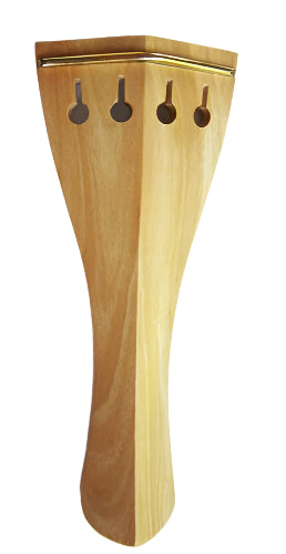 Violin tailpiece-Hill-Italian Olive-gold saddle-114mm